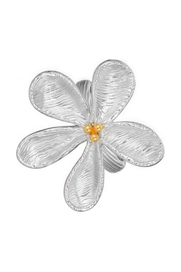Alloy Flower Rings Multiple Finger Wear Versatile Contemporary Styles Pieces