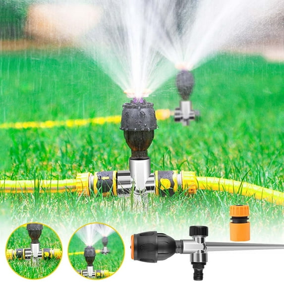 Alloy Garden Sprinklers, Staron 360 Degree Automatic Rotating Medium ...