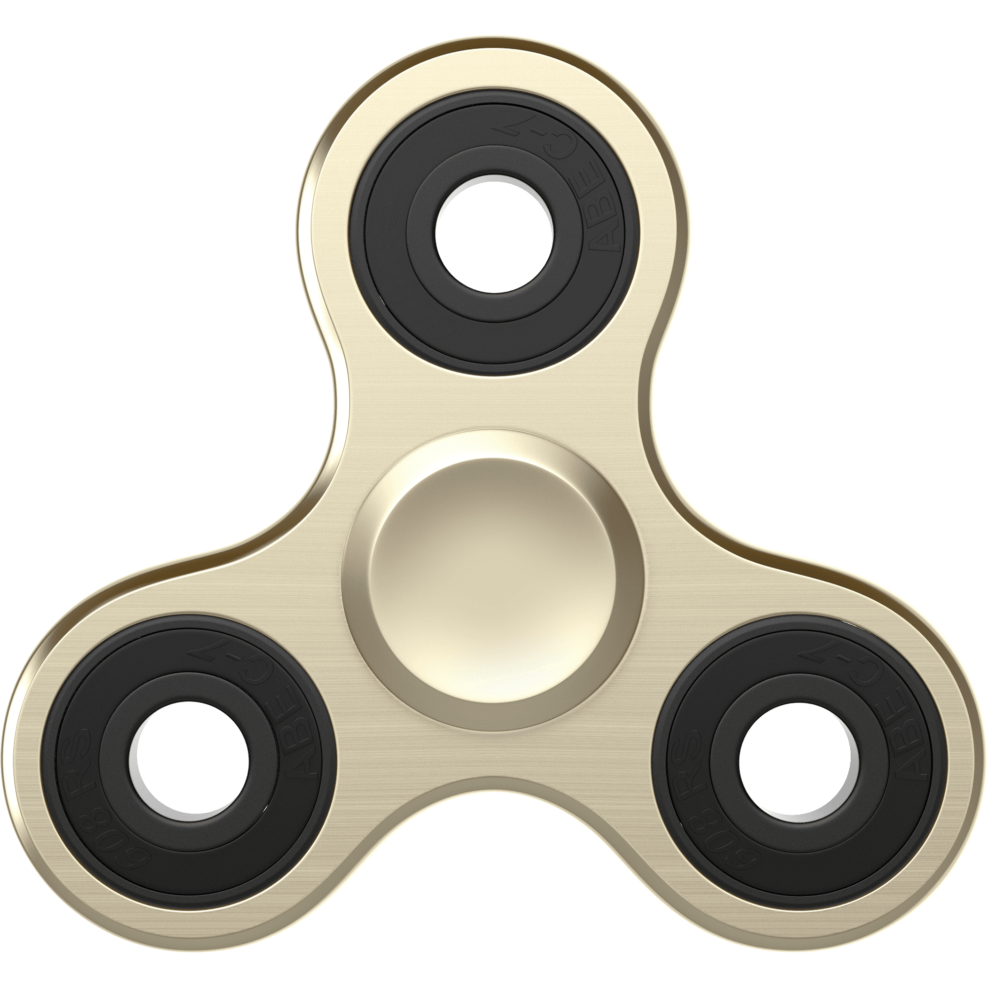 Alloy Gold 360 Spinner Focus Fidget Toy Tri-Spinner Focus Toy for
