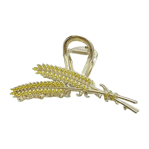 Alloy Hair Hair Jaw Clip Hair Grips Nonslip Long Hair Hair Clips gold yellow