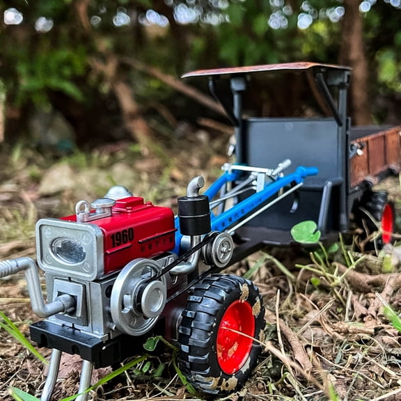 Handheld Tractor Alloy Desktop Model Highly Detailed Design Collectible For Enthusiasts And All Ages