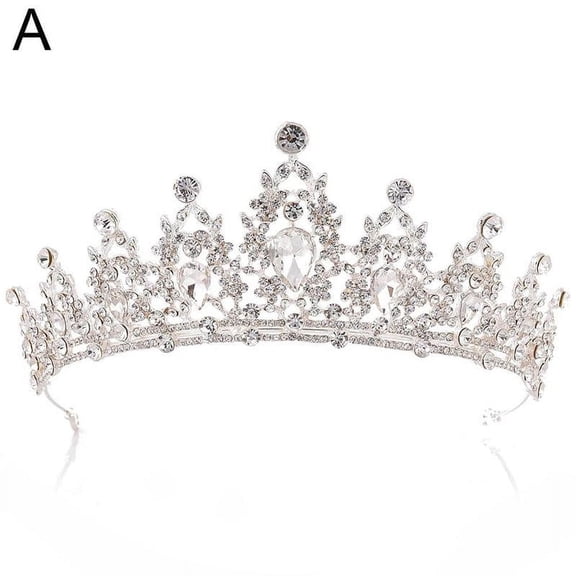 Alloy Headband Crown Bridal Wedding Hair Crown Accessories E7O2
