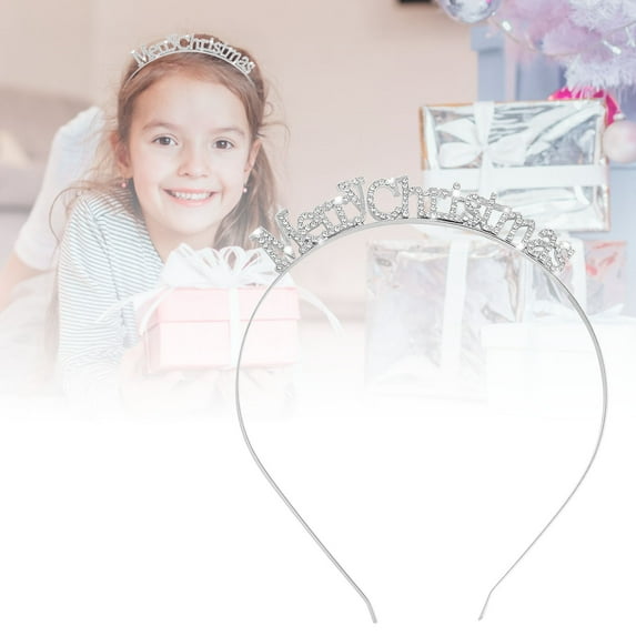 Alloy Headband Hair Accessories Christmas Snow Holiday Party Hair Clip Elegant Festive Hair Jewelry for Women Girls