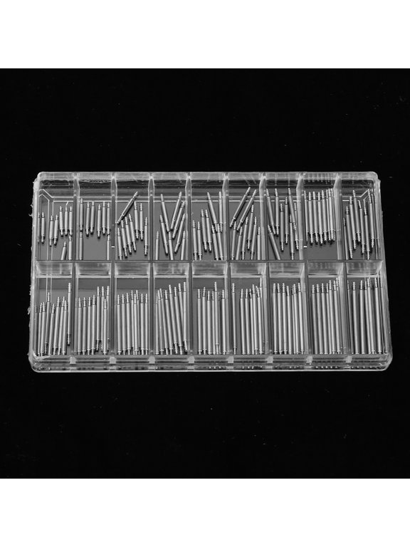 Alloy Heavy Duty Watch Spring Bars for Traditional and Smart Watches 144 Pieces - Compact, Lightweight, and Durable - Professional Repair Tool - Automated Design for Easy
