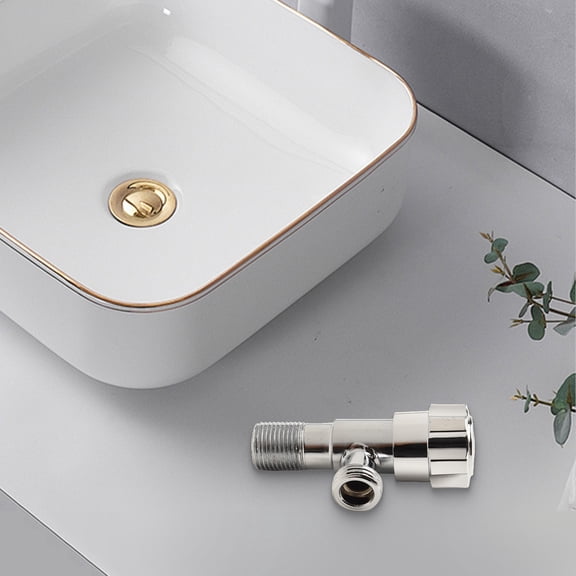 Alloy Hot And Cold Water Inlet Valve Bathroom Water Heater Stop Valve Switch