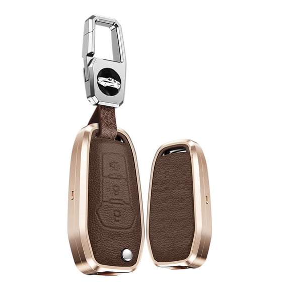 Alloy Key Fob Cover Fit For Ford Ranger Escape Expedition Explorer Fusion Flip Keyless Key Fob Case Protection