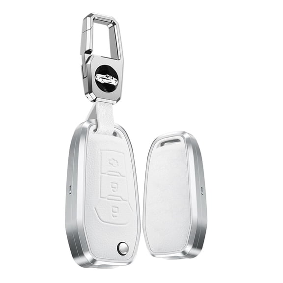 Alloy Key Fob Cover Fit For Ford Ranger Escape Expedition Explorer Fusion Flip Keyless Key Fob Case Protection