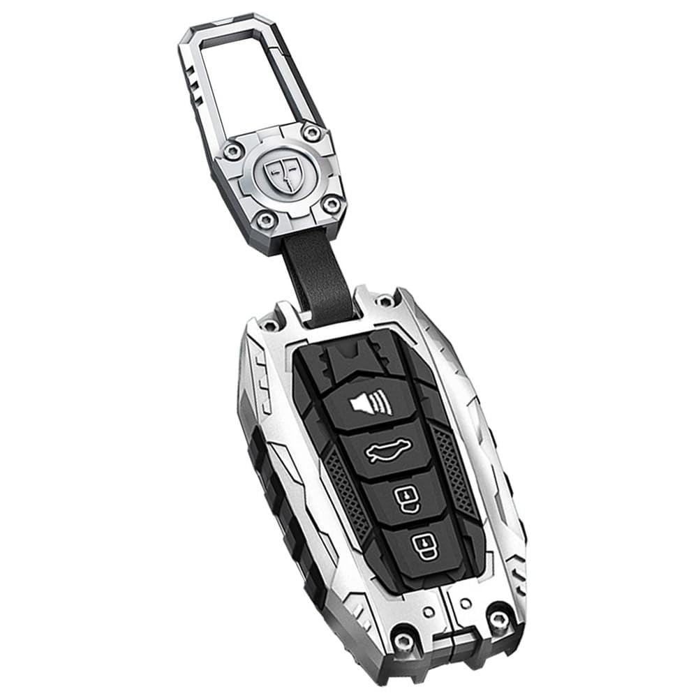 Alloy Key fob Cover Compatible with Toyota 2018 2024 Camry RAV4 Highlander Prius Corolla accessories keychian