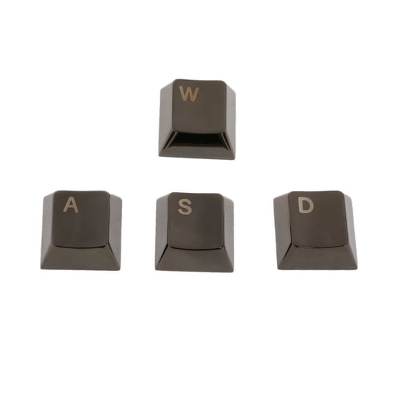 Alloy Keyboards Keycaaps Machined with Light Etching for Gamers and Typists For WASD Directions Keys Keycaps