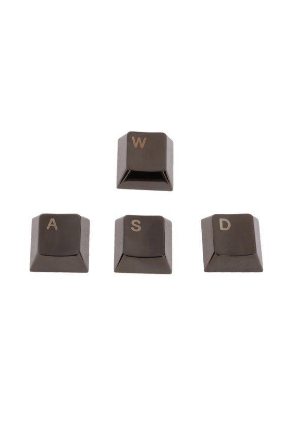 Alloy Keyboards Keycaaps Machined with Light Etching for Gamers and Typists For WASD Directions Keys Keycaps