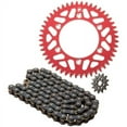 thumbnail image 1 of Alloy Kit & O-Ring Chain Red Rear Sprocket For Honda CR500R 1995-2001, 1 of 1