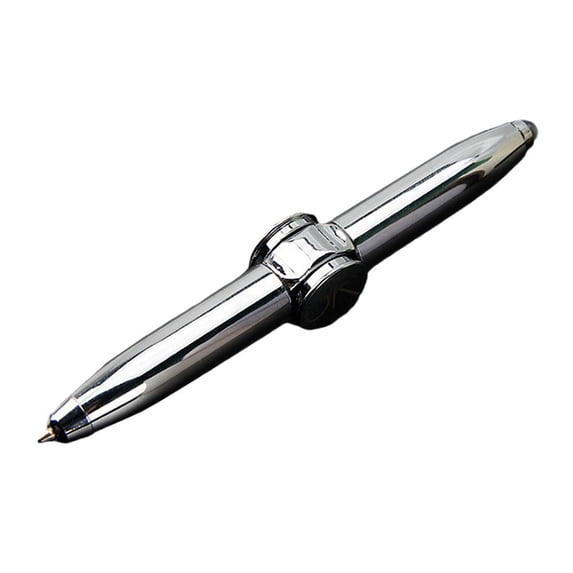 Alloy LED Spinner Pen, 4.1 inch, Fidget Toy Pen with Lights, Stress Relief Office Desk Accessory