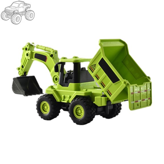 Alloy Loader Toy, Realistic Bulldozer Dumper Excavator Construction Vehicle Model for Kids, Party Favors & Classroom Prizes for Kids 3-5, Birthday Gifts for Boys and Girls, Bag Stocking Stuffers