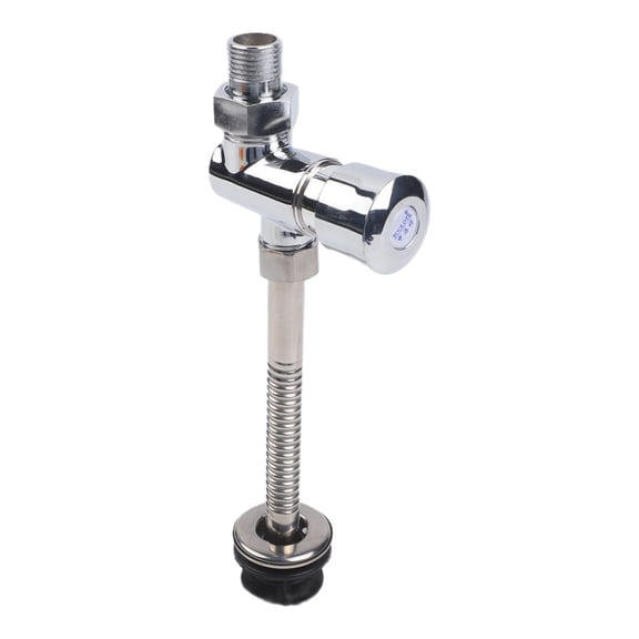 Alloy Manual Urinal Flush Valve, Button Type Delay Automatic Shutoff, Water Saving Flushing Device For Public Toilets And Bathrooms, No Power Required,Metal Construction