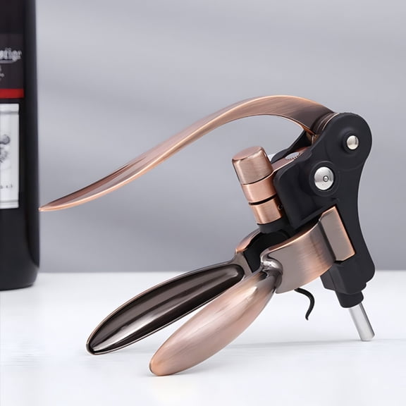 Alloy Manual Wine Opener Corkscrew Lever Type Effortless Bottle Opening Tool for Red Wine