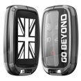 thumbnail image 1 of Alloy Metal Key Fob Cover,Compatible with LR Range Rover Evoque Velar Discovery Jaguar XE XF XJ F-Pace F-Type Remote Keyless Entre Key Fob,Armor TPU Key Fob Case Protector with Keychain, 1 of 7