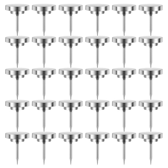 Alloy Metal Push Pins,Wall Fixed Thumb Tacks,Photo Display Fasteners,High Durability Metal Thumbtacks Own Sharp Sturdy Tips,Easy To Insert and Fix Photos,Paintings and Paper Posters,30 Pcs