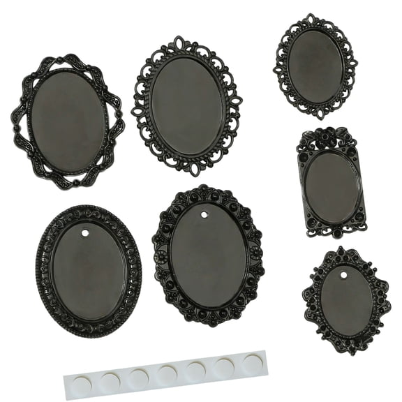 Alloy Miniature Picture Frame 7PCS Doll House Decoration Accessories For Customizable Scene