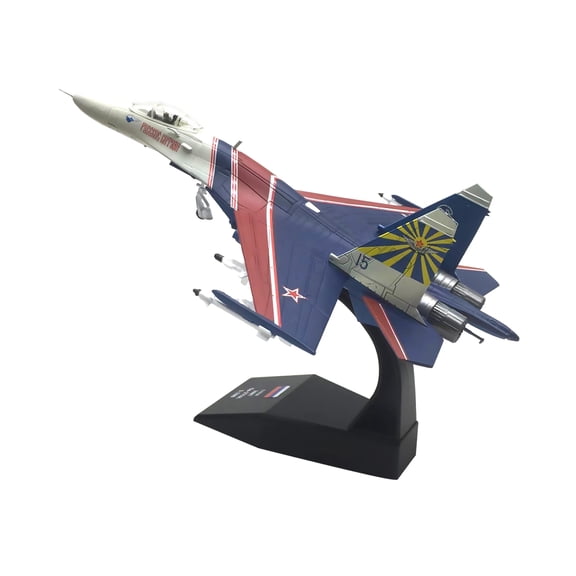 Alloy Model Toy 1:100 Russian Su-27 Warrior Performance Aircraft Model for Display and Collection APPLAYERR Spare Part