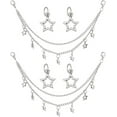 thumbnail image 1 of Alloy Multi-strand Curb Chains with Alloy Charm for DIY Shoes Decoration Accessories Star 230x3.5mm, 1 of 5