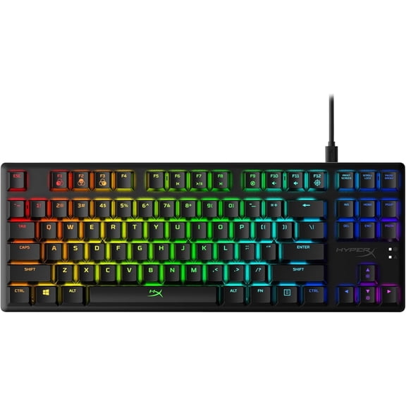 Alloy Origins Core - Tenkeyless Mechanical Gaming Keyboard, Software Controlled Light & Macro Customization, Compact Form Factor, RGB LED Backlit, Linear Red Switch,Black