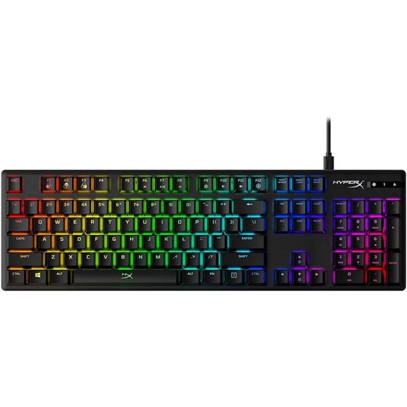 Alloy Origins - Mechanical Gaming Keyboard, Software-Controlled Light & Macro Customization, Compact Form Factor, RGB LED Backlit Linear Red Switch (Black)