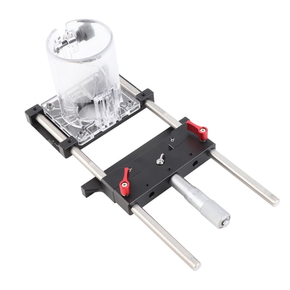 Alloy Professional Aluminum Alloy Edges Trimming Guide Trimmer Versatile Fine Tuning Rest Slotting Woodworking Tool With High Accuracy Engraving Scale Suitable For 65mm Trimmer