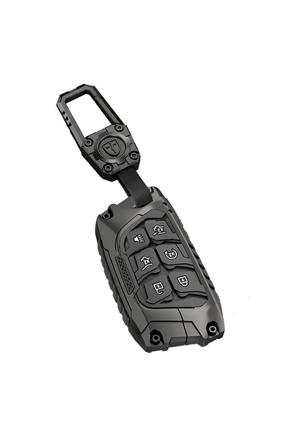 Alloy Protection Key Fob Cover Compatible with Cadillac 2020 - 2024 Escalade/CT5/XT5 - 6 Buttons Keychain Accessory