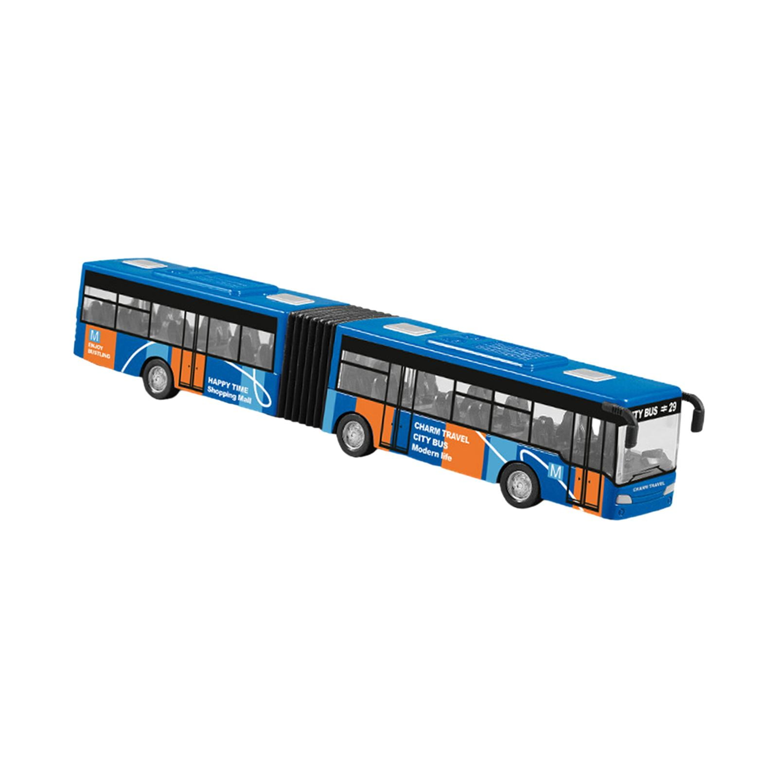Alloy Pull Back Bus Diecast Bus Toy for Decoration Festival