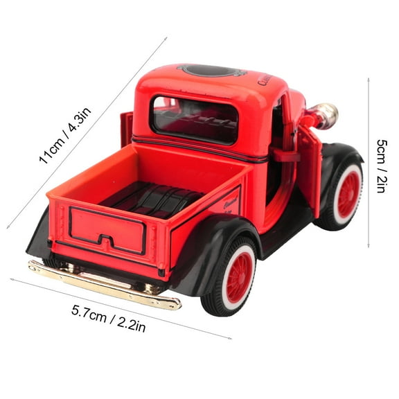 Alloy Pull Back Car Toy Pickup Truck Model Diecast Toy Sound Light Car Vehicle Toys for Boy 3-6 Year Old
