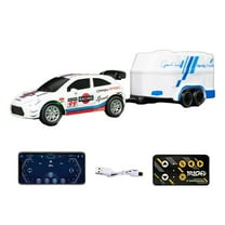 Alloy RC Racing Car Car Pocket Desktop Micro Drift Racing Car 1:24 2.4GHz Remote Control Cars,Two Batteries Drifting Tires Sport Race Car Toys,Christmas Gifts for Grandkids(White)