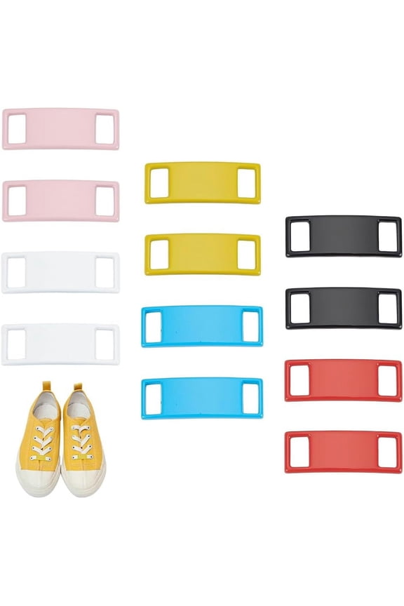 Alloy Rectangle Tag for Shoelaces Shoe Decoration Charms Curved Rectangle Customized Nameplate Words Blank Tag Shoe Buckles Shoelace Decoration Charms for Sneaker