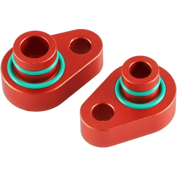 Alloy Red Rear A/C Block Off Kit Blockout Kit Elimination Auxiliary Kit Compatible with Ford Expedition Explorer Flex 2007-2016 Lincoln MKT 2009-2016 -Aluminium