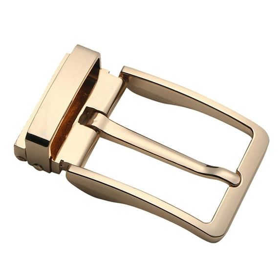 Alloy Reversible Clamp Belt Buckle, Single Prong Leather Belt Buckle Replacement Gold