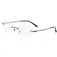 thumbnail image 1 of Alloy Rimless Glasses Frames Round Lightweight Eyeglasses Frames for Mens Womens, 1 of 1