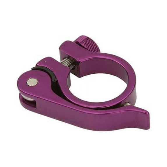 Alloy Seat Post Clamp 28.6 QR Purple.