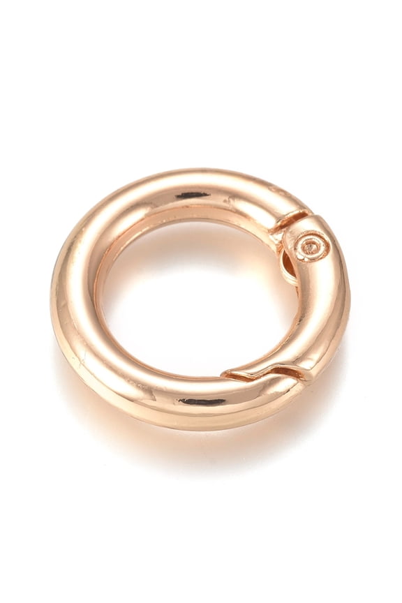 Alloy Spring Gate Ring O Rings Light Gold 20x3.5mm Inner Diameter: 12.5mm DIY