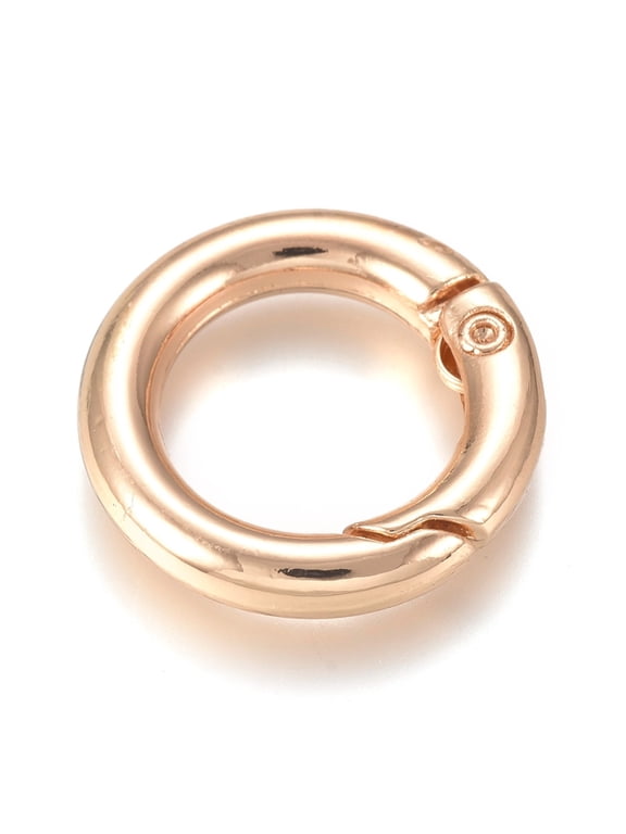 Alloy Spring Gate Ring O Rings Light Gold 20x3.5mm Inner Diameter: 12.5mm
