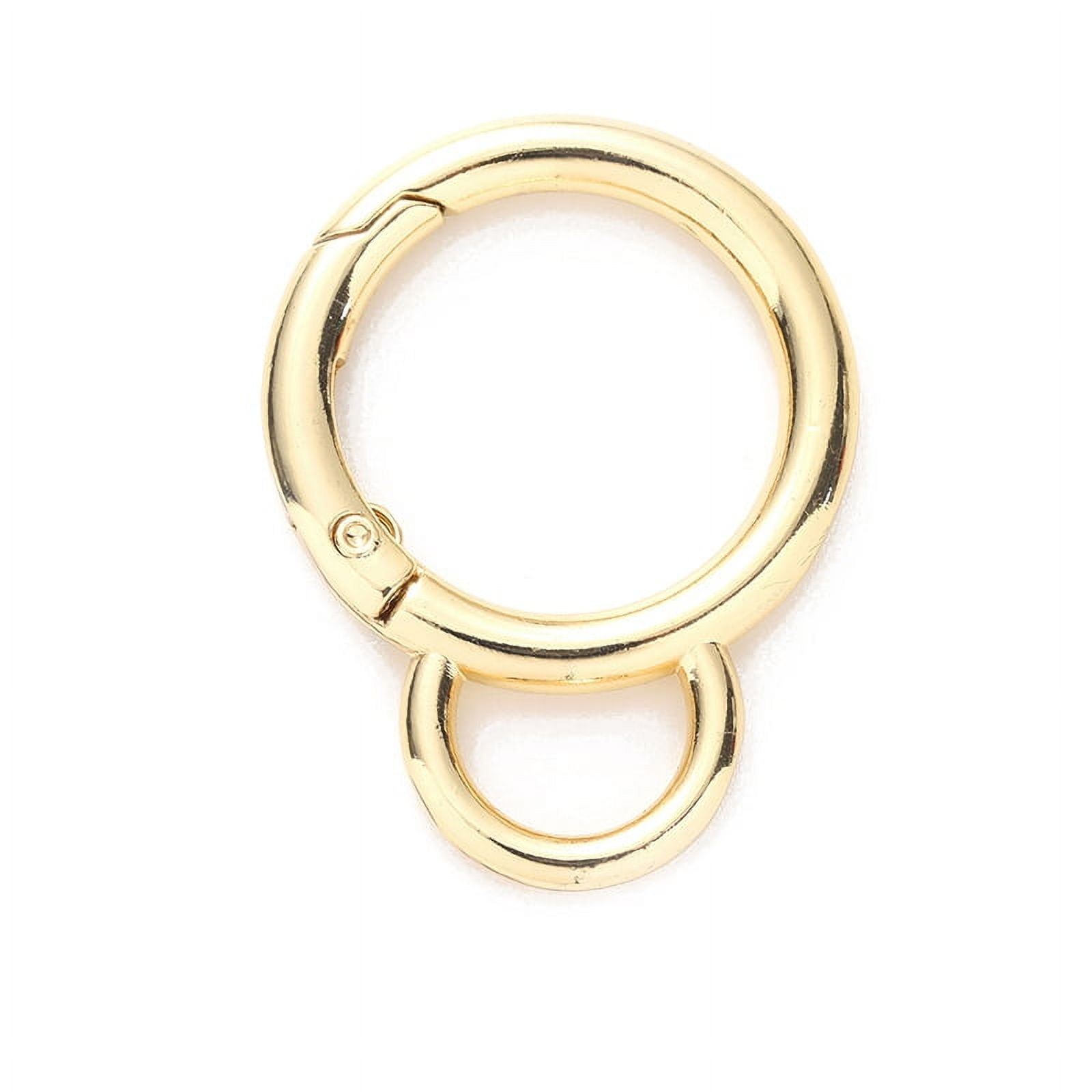 Alloy Spring Gate Rings Gourd Golden 5 Gauge 44.4x33.6x4.5mm - Walmart.com