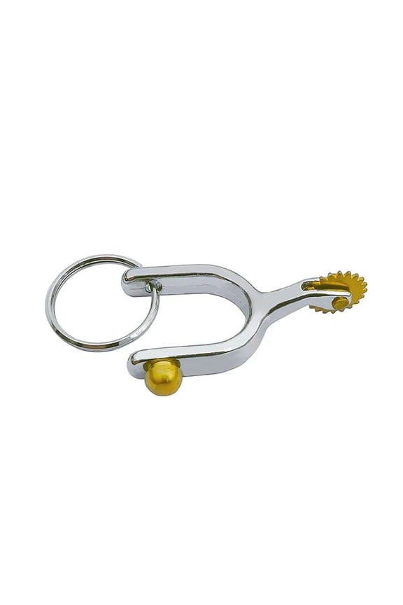 Alloy Spur Keychain Equestrian Accessory Unisex Purse Pendant Fashionable Bag Charm Metal Keyring for Bags and Gifts