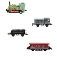 thumbnail image 1 of Alloy Steam Train Model with Pull Back Action, Retro Locomotive Toy with Connectable Carriages for Display and Play (8.74x4.40x1.18 inch), 1 of 7