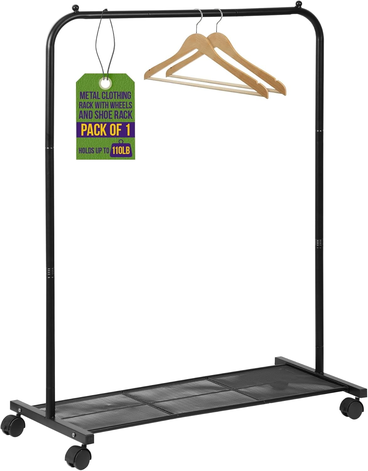 Alloy Steel Clothes Rack - Pack of 1 Versatile, Ample Storage Space ...