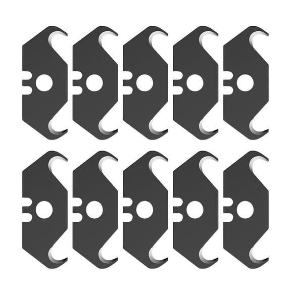 Alloy Steel Hook Utility Blades - Pack of 10, Sharp Replacement Blades for Wallpaper, Carpet Cutting