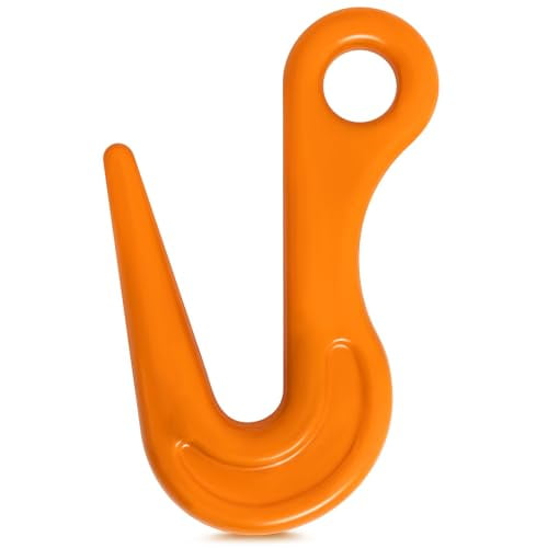 Alloy Steel Large Opening Sorting Hook 10" Length Painted Carbon Steel Lifting Hook 2 Ton at Tip/7.5 Ton at Bottom Wll The Sling for Construction Engineering Factory Hoisting Harbor Hoist