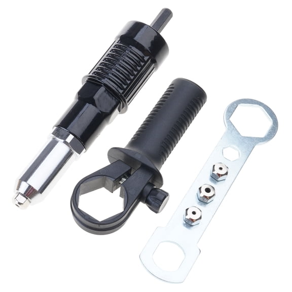 Alloy Steel RivetGun Conversion Kit Electric Riveter Power Hand Tool for Electric Drill, Cordless Riveting Tool Kit
