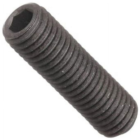 Alloy Steel Set Screw, Black Oxide Finish, Hex Socket Drive, Cup Point, Meets ASME B18.3/ASTM F912, 3/8" Length, #6-40 UNF Threads, Imported (Pack of 25)