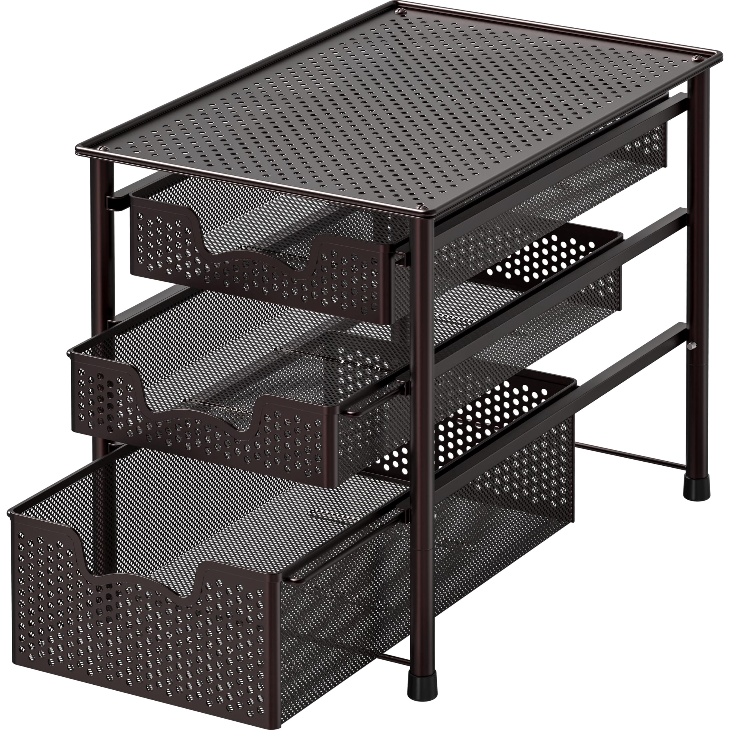 Cuboard Flash Card Alloy Steel Sliding Basket Organizer Drawer Cabinet - Walmart.com