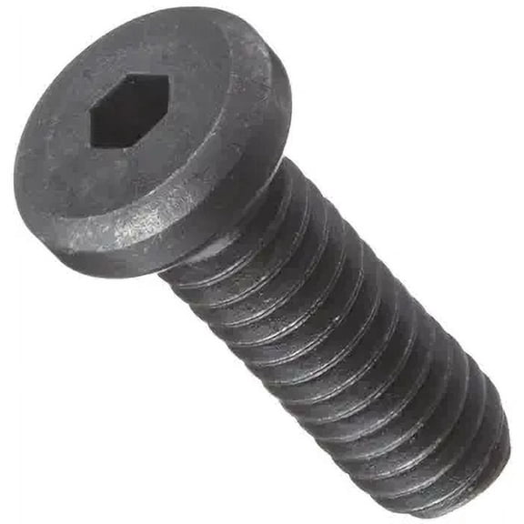 Alloy Steel Socket Cap Screw, Low Head, Black Oxide Finish, Internal Hex Drive, Meets ASME B18.8, 1/2" Length, Fully Threaded, 1/4"-20 UNC Threads, Imported (Pack of 25)