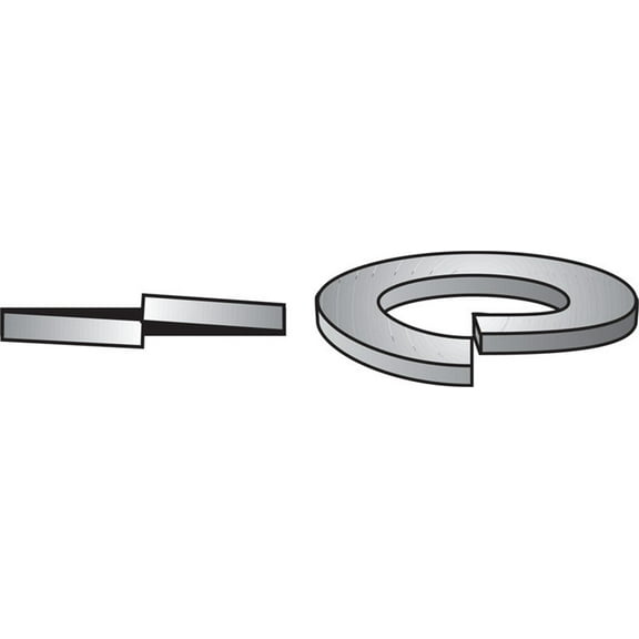 Hillman 5/8 In. Alloy Steel Yellow Dichromate Split Lock Washer (25 Ct.) 300321