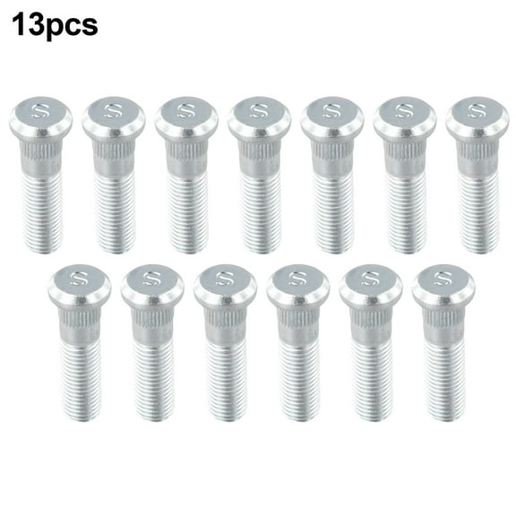 Alloy Steel Tire Nuts Hub Cap Screw Rods Set For MG ZS 2013 Model, Silver 13pcs for Wheel Valve Stem Protection